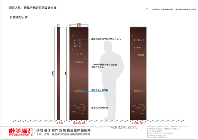 房地产小区户外出入口立牌