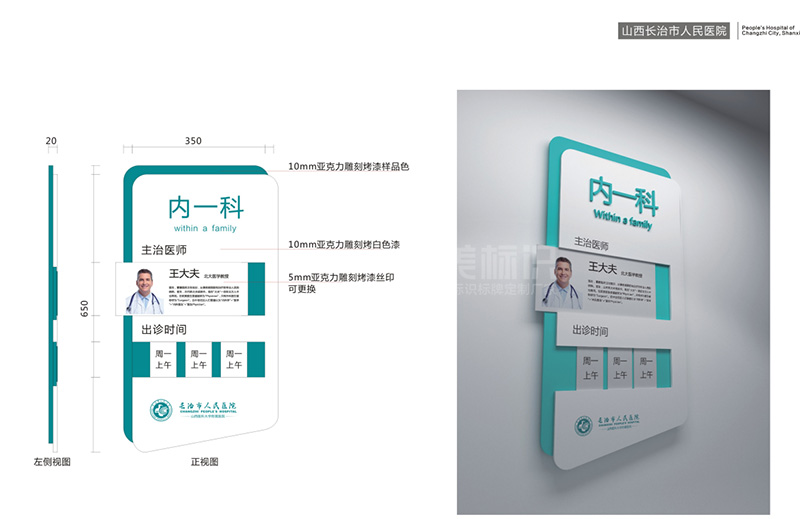 医院科室标识牌